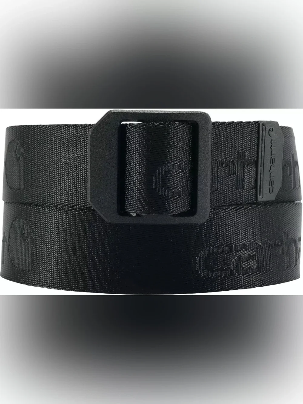 Men's Carhartt Webbing Ladder Lock Belt with Matte Buckle in Black